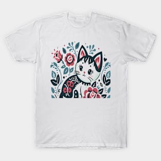 cat folk design T-Shirt